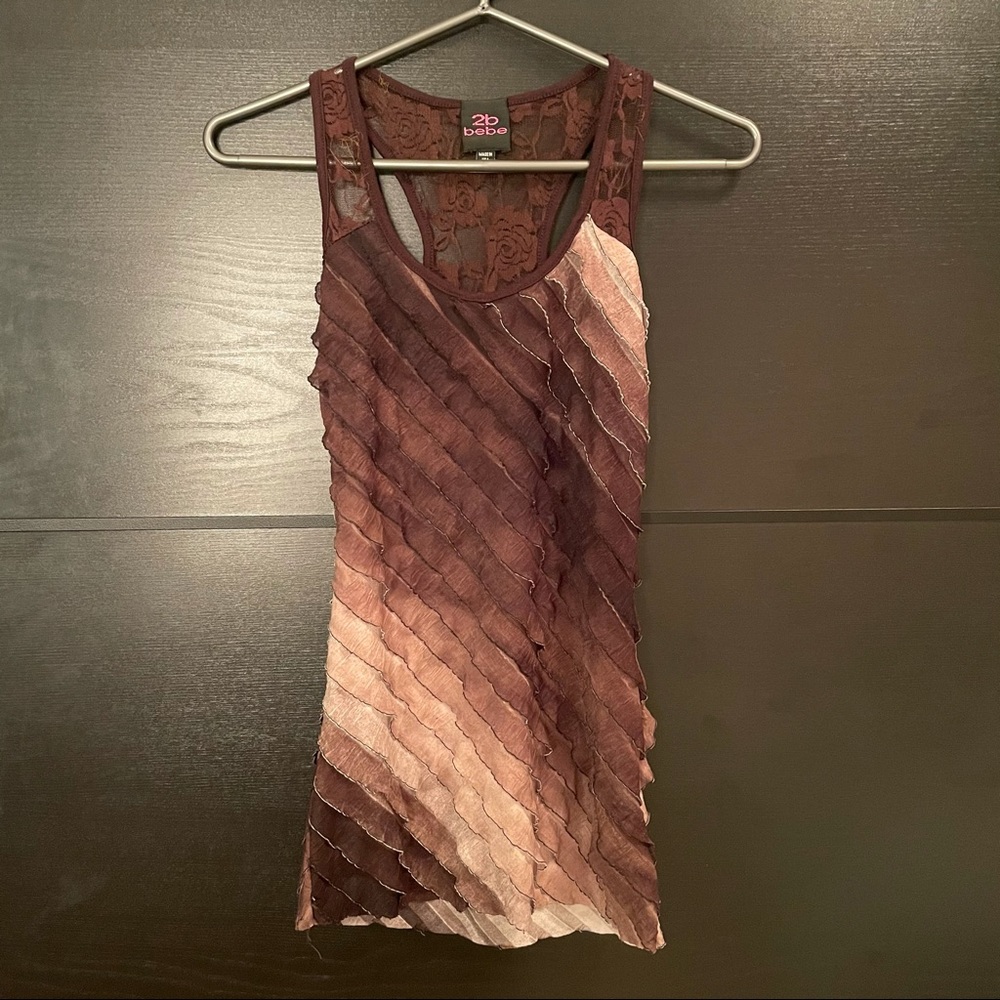 Brown Bebe Tank Top